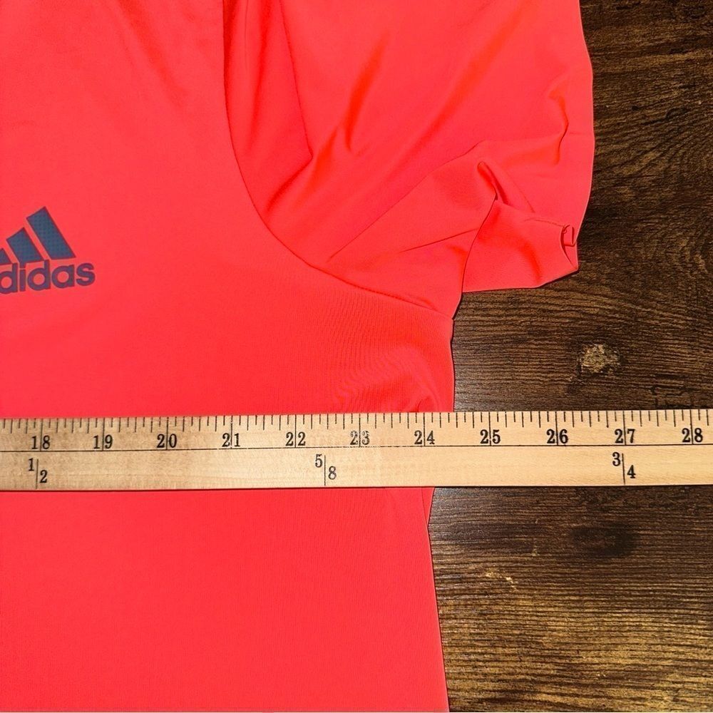 Adidas Shirt Mens XL Red Flash Barricade Ventilated Climacool Wicking Golf Polo - Picture 3 of 16